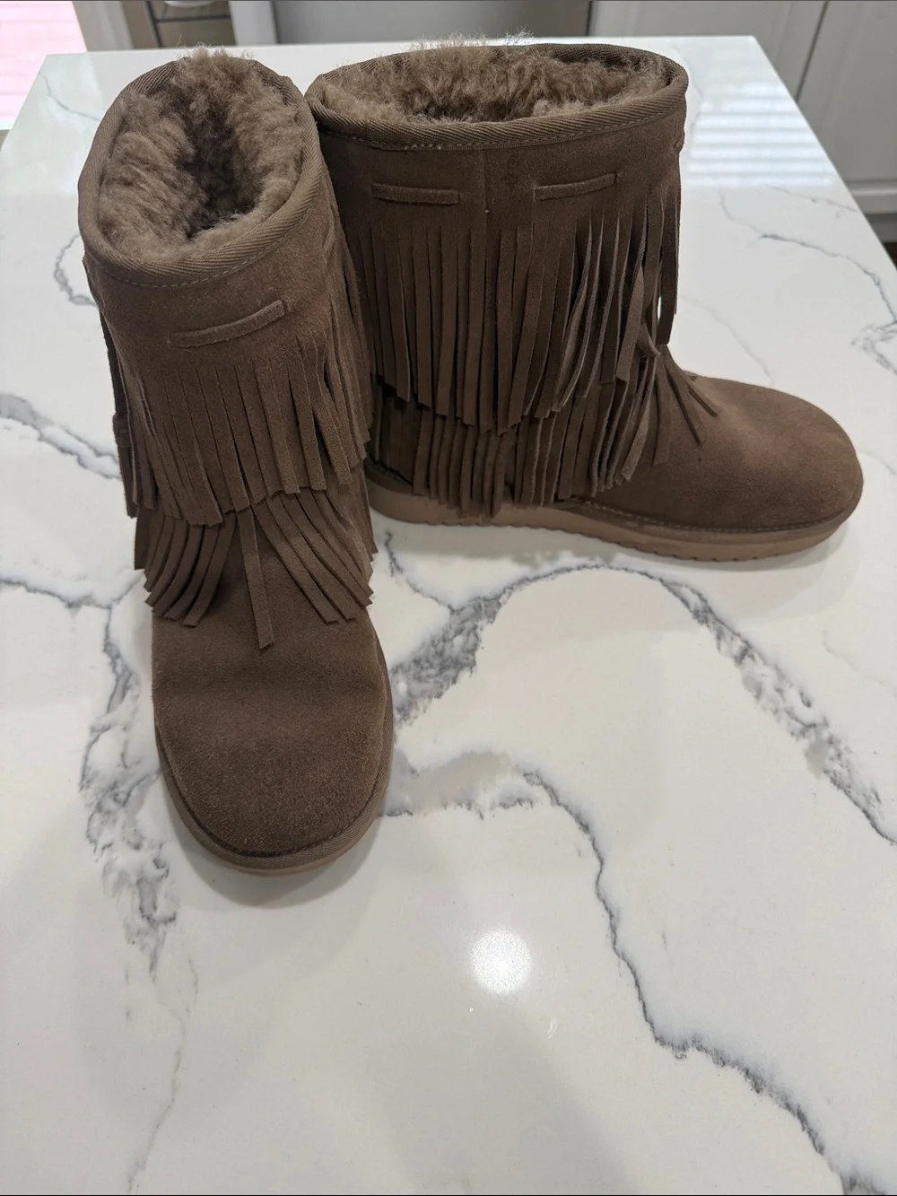 Koolaburra Cozy Shearling-Lined Boot in Taupe
